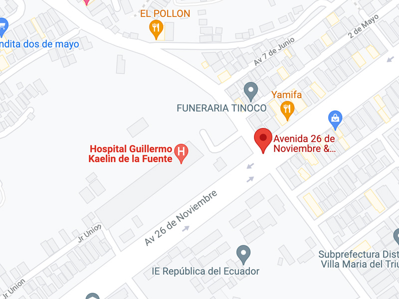 Mapa de ubicación del Hospital Alberto Barton